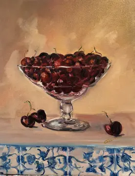 A bowl of cherries