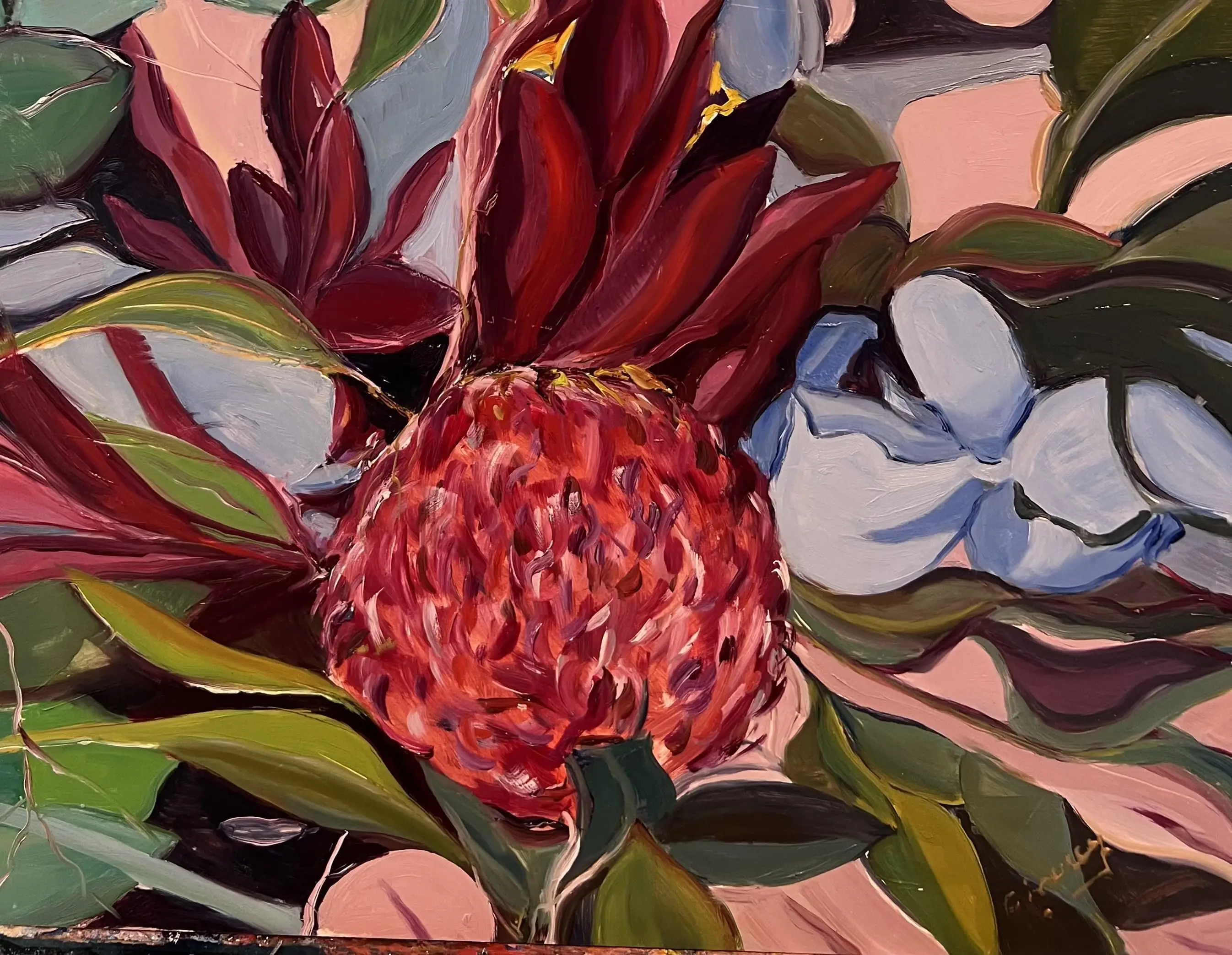 native floral tribute