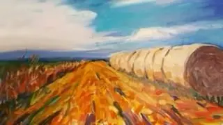 A vista of Hay Bales
